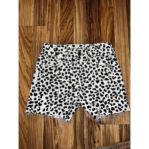 American  Eagle Junior‎ Jean Denim Shorts Cow spotted sz 00